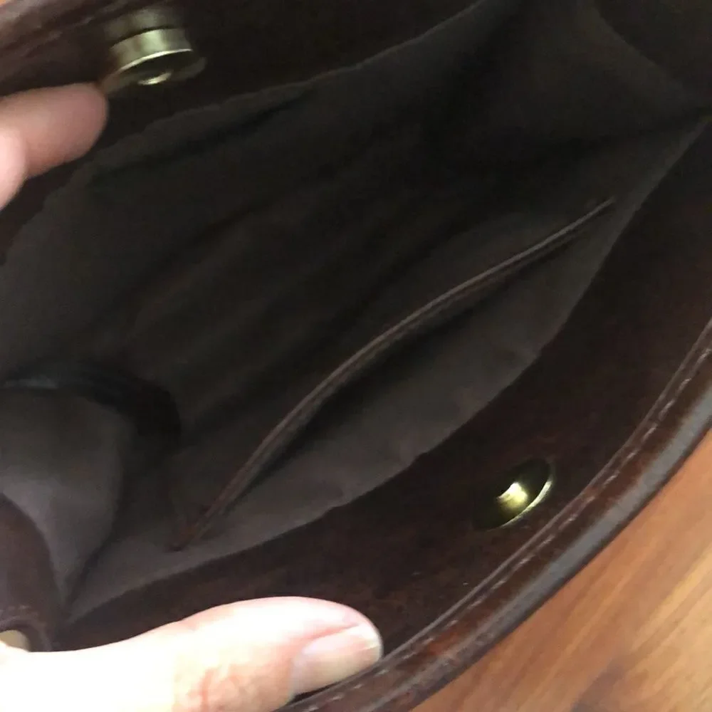 Anthropologie Tortoiseshell brown Crossbody bag.